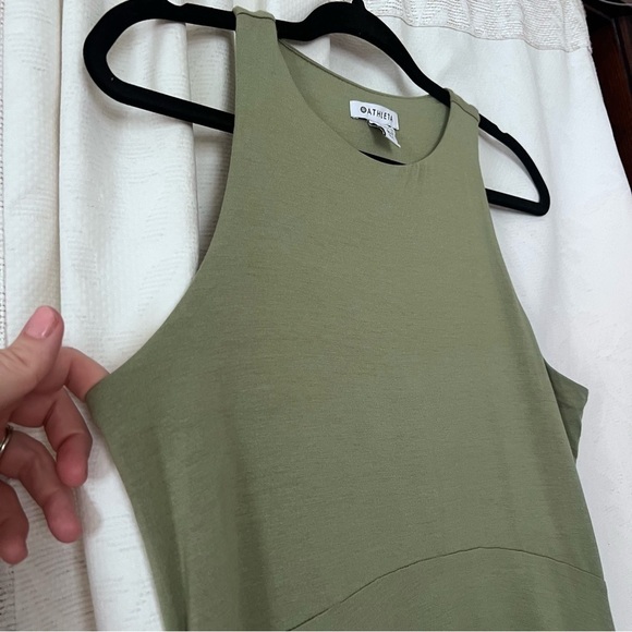 EUC Athleta Santorini Thera Dress in Eucalyptus Olive size Medium Tall - Picture 6 of 13